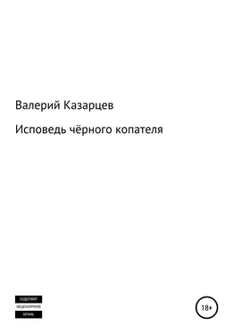 Валерий Казарцев Исповедь чёрного копателя обложка книги