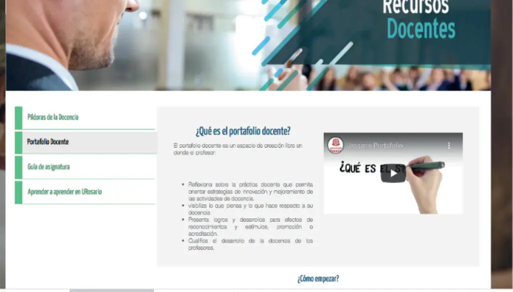 Figura 5 Micrositio portafolio docente UR Fuente web de la Universidad del - фото 7