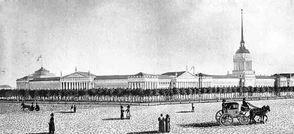 Э Барт Адмиралтейская площадь Ок 1823 г Преемник Екатерины Павел Петрович - фото 6