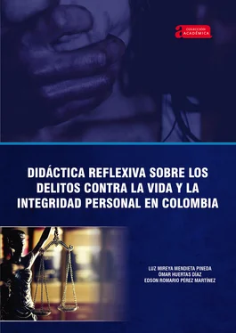 Omar Huertas Díaz Didáctica reflexiva sobre los delitos contra la vida y la integridad personal en Colombia обложка книги