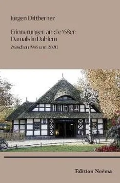 Jürgen Dittberner Erinnerungen an die 68er: Damals in Dahlem обложка книги
