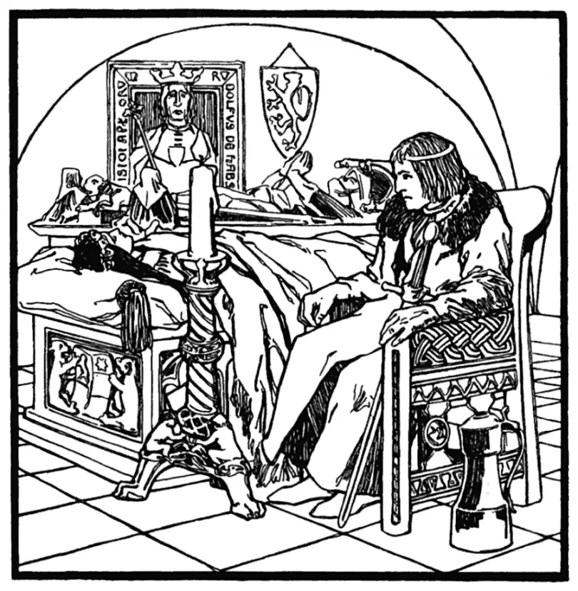 Whilst he thus gazed before him he saw a snake creep out of a corner of the - фото 34