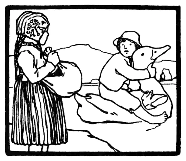 The duck came to them and Hansel seated himself on its back and told his - фото 33