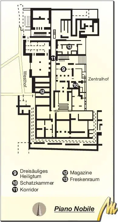 Zentralhof Der lang gestreckte Hof in der Mitte des Palastes diente der - фото 33