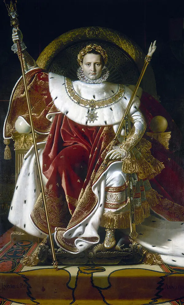 Napoleon auf dem Thron Gemälde von Jean Auguste Dominique Ingres 1806 - фото 3