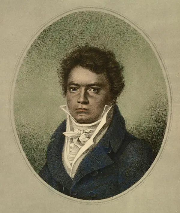 Ludwig van Beethoven Stich nach einer Zeichnung von Louis Letronne 1815 Der - фото 2