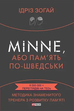 Ідріз Зогай Minne, або Пам’ять по-шведськи. Методика знаменитого тренера з розвитку пам’яті обложка книги