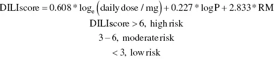The three parameters in the DILIscore formula ie daily doseCmax logP and - фото 6