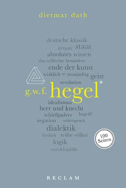 Dietmar Dath Hegel. 100 Seiten обложка книги