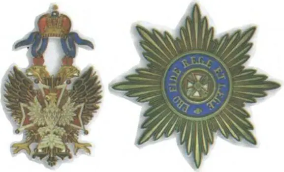 Знак и звезда ордена Белого Орла Звезда ордена Святого Александра Невского - фото 36