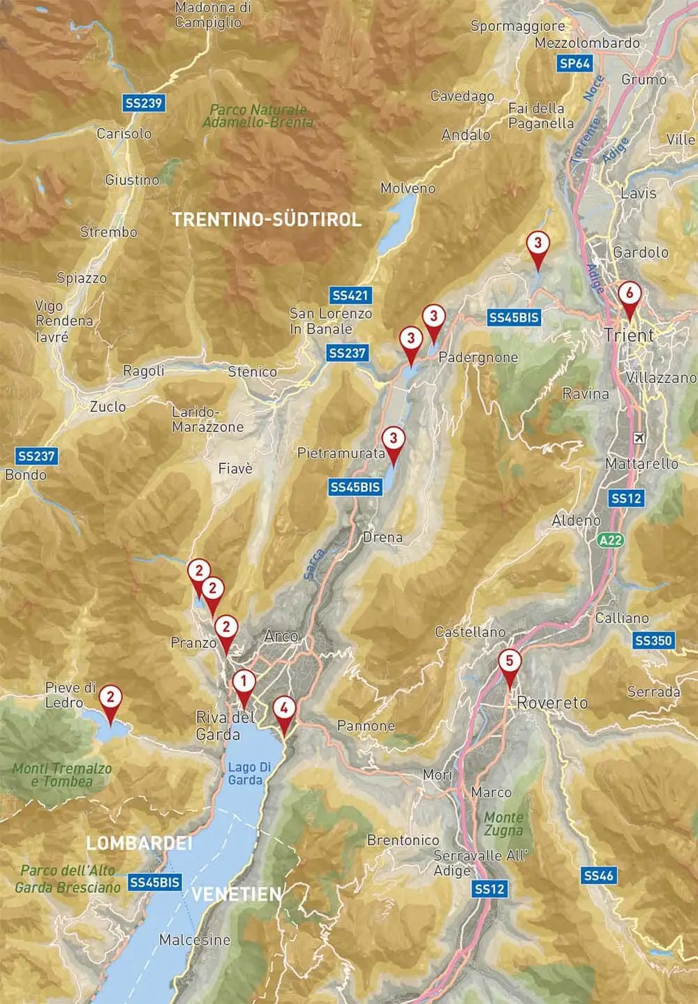 1 Riva IM GLÄSERNEN AUFZUG ZUR BASTION 200 Meter über dem See und Riva del - фото 39