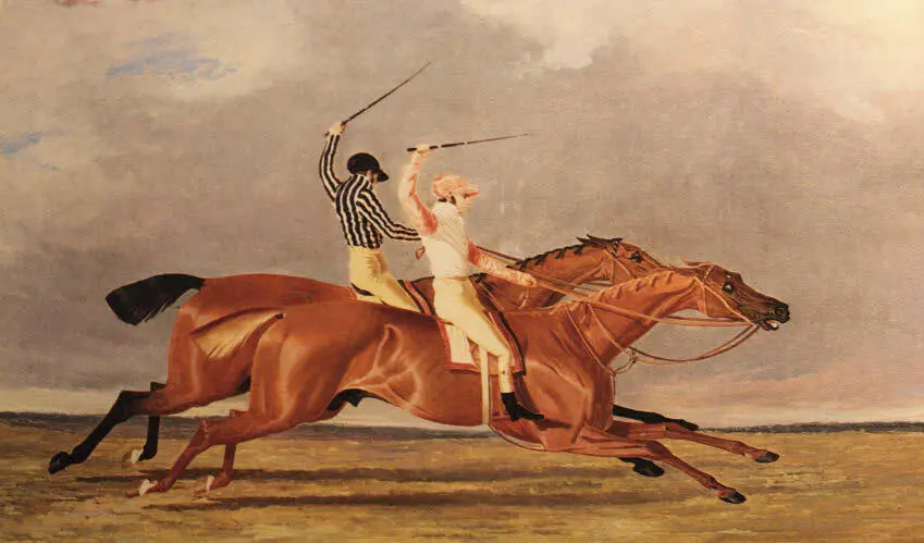 Der alte englische Jockeysitz Fotorepro nach einem Gemäldedruck 1826 von F - фото 2