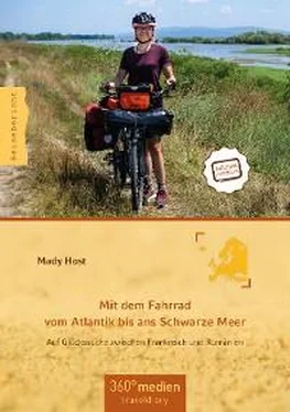 Mady Host Mit dem Fahrrad vom Atlantik bis ans Schwarze Meer обложка книги