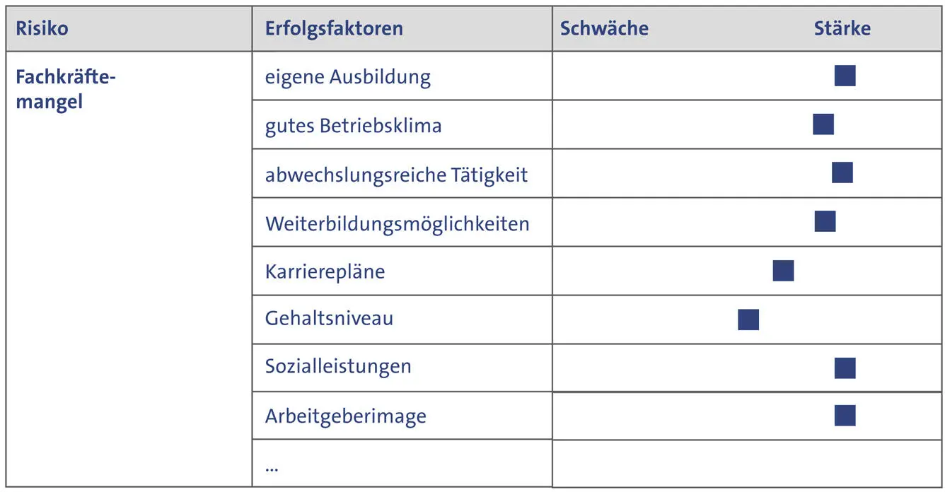 Risiken Wenn ein Unternehmen bei den wesentlichen Erfolgsfaktoren überwiegend - фото 16