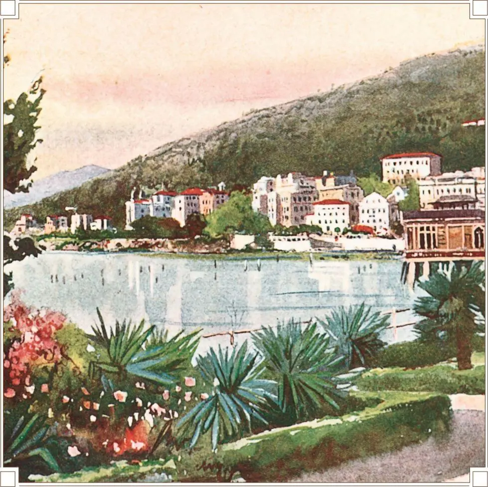 Attraktion für die Gäste aus dem Norden die Palmen von Abbazia Ansichtskarte - фото 6