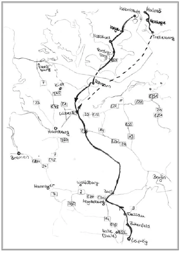 DänemarkSchwedenDeutschland VORGEPLÄNKEL Dann ging es los am 145 bis - фото 1