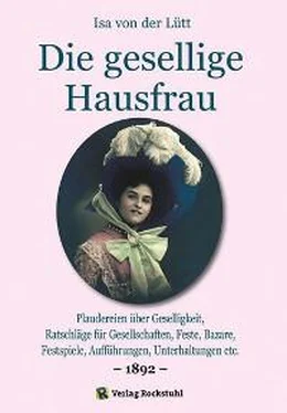 Isa von der Lütt Die gesellige Hausfrau 1892 обложка книги