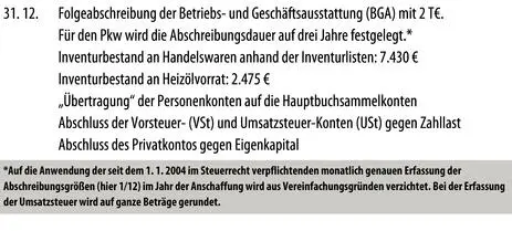 VII Abschlussbuchungen Fall Finanzbuchhaltung in Buchungssätze - фото 63