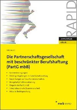 Norbert H. Hölscheidt Die Partnerschaftsgesellschaft mit beschränkter Berufshaftung (PartGmbB) обложка книги