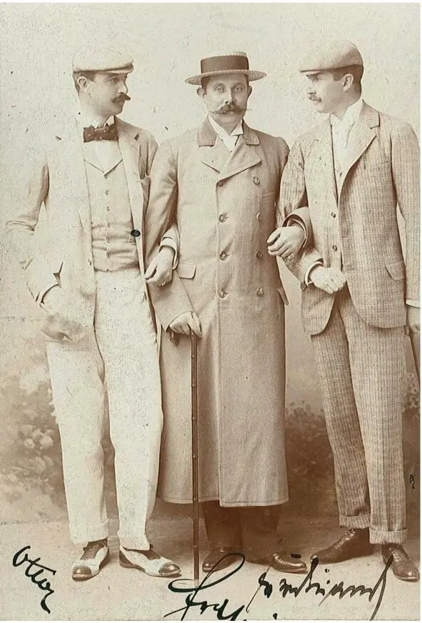 1896 senden Otto Franzi und Ferdinand vlnr ihrer geliebten Stiefmutter - фото 32