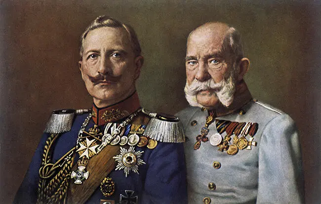 Doppelbildnis Kaiser Wilhelm II und Kaiser Franz Joseph Ivon Österreich - фото 8