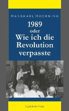 Hanskarl Hoerning 1989 oder Wie ich die Revolution verpasste обложка книги