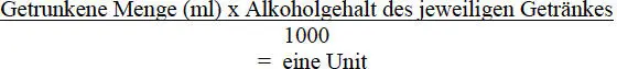 Der Konsum einer Flasche Radeberger Bier ließe sich also wie folgt in Units - фото 3