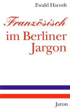 Ewald Harndt Französisch im Berliner Jargon обложка книги