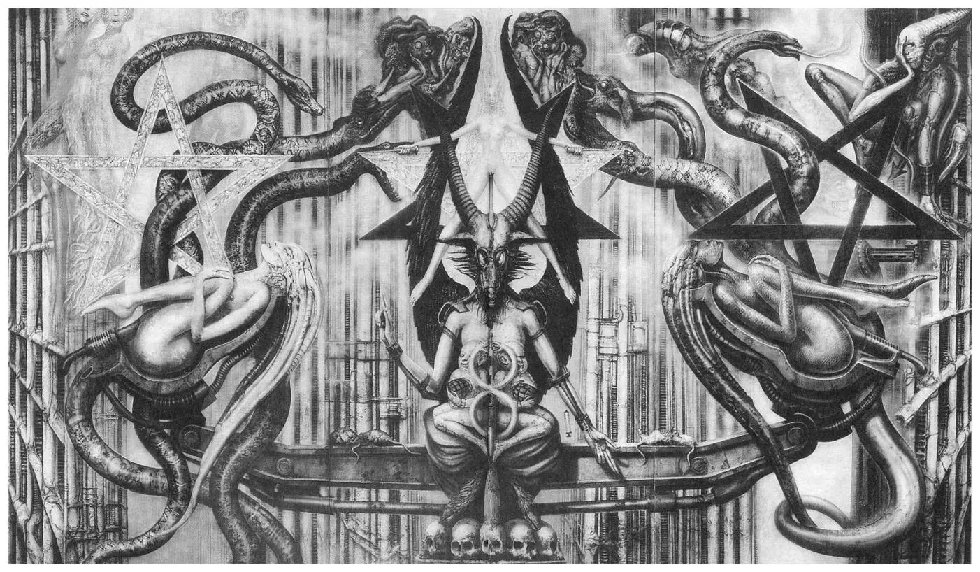 HR Gigers Baphomet The Spell IV 1977 Work No 331 240m 420m Laid - фото 2