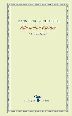 Hannelore Schlaffer Alle meine Kleider обложка книги