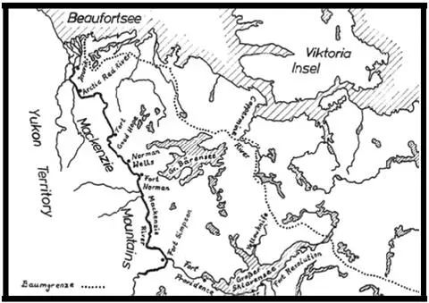 Karte Northwestterritories NWT Der Busch Um etwas besser zu verstehen in - фото 4