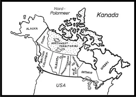 Karte Kanada Karte Northwestterritories NWT Der Busch Um etwas besser zu - фото 3