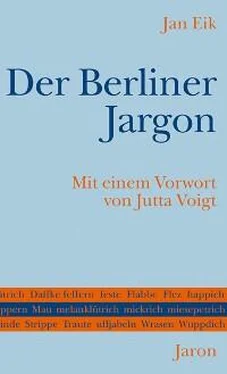 Jan Eik Der Berliner Jargon обложка книги