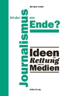 Reinhard Christl Ist der Journalismus am Ende? обложка книги