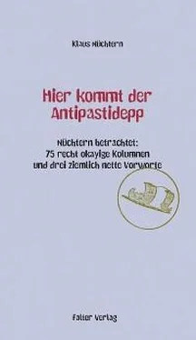 Klaus Nüchtern Hier kommt der Antipastidepp обложка книги