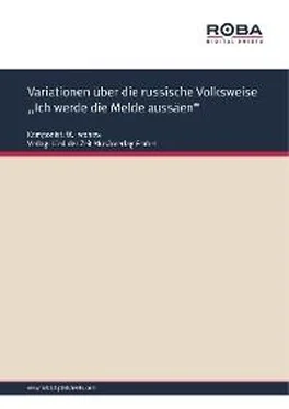 W. Iwanow Variationen über die russische Volksweise ,,Ich werde die Melde aussäen обложка книги