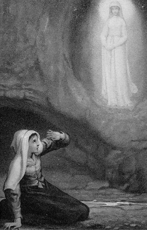 Historisches Gemälde einer Marienerscheinung Erscheinungen der Gottesmutter - фото 9