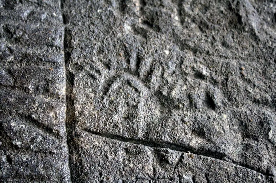 Das Strahlenpferd vom Schneidjoch Detail der Rätselschrift aus der - фото 51