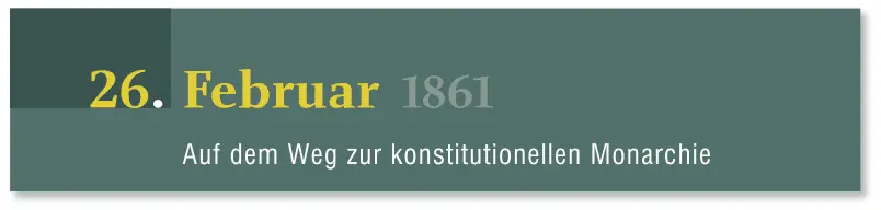 Das Februarpatent Der junge Kaiser Franz Joseph ist kein Freund der - фото 111