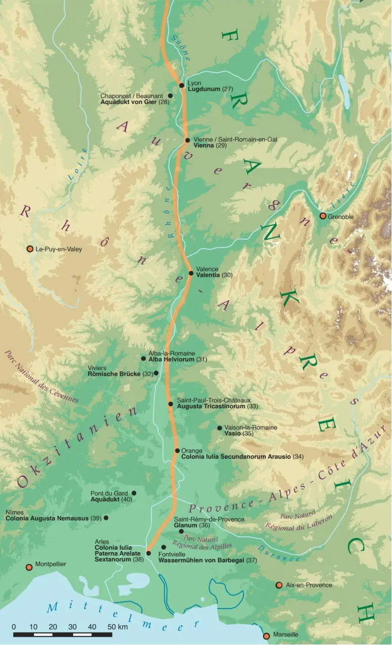 Karte 5Etappe 3 der Via Agrippa Den Germanen am anderen Rheinufer war die mit - фото 12