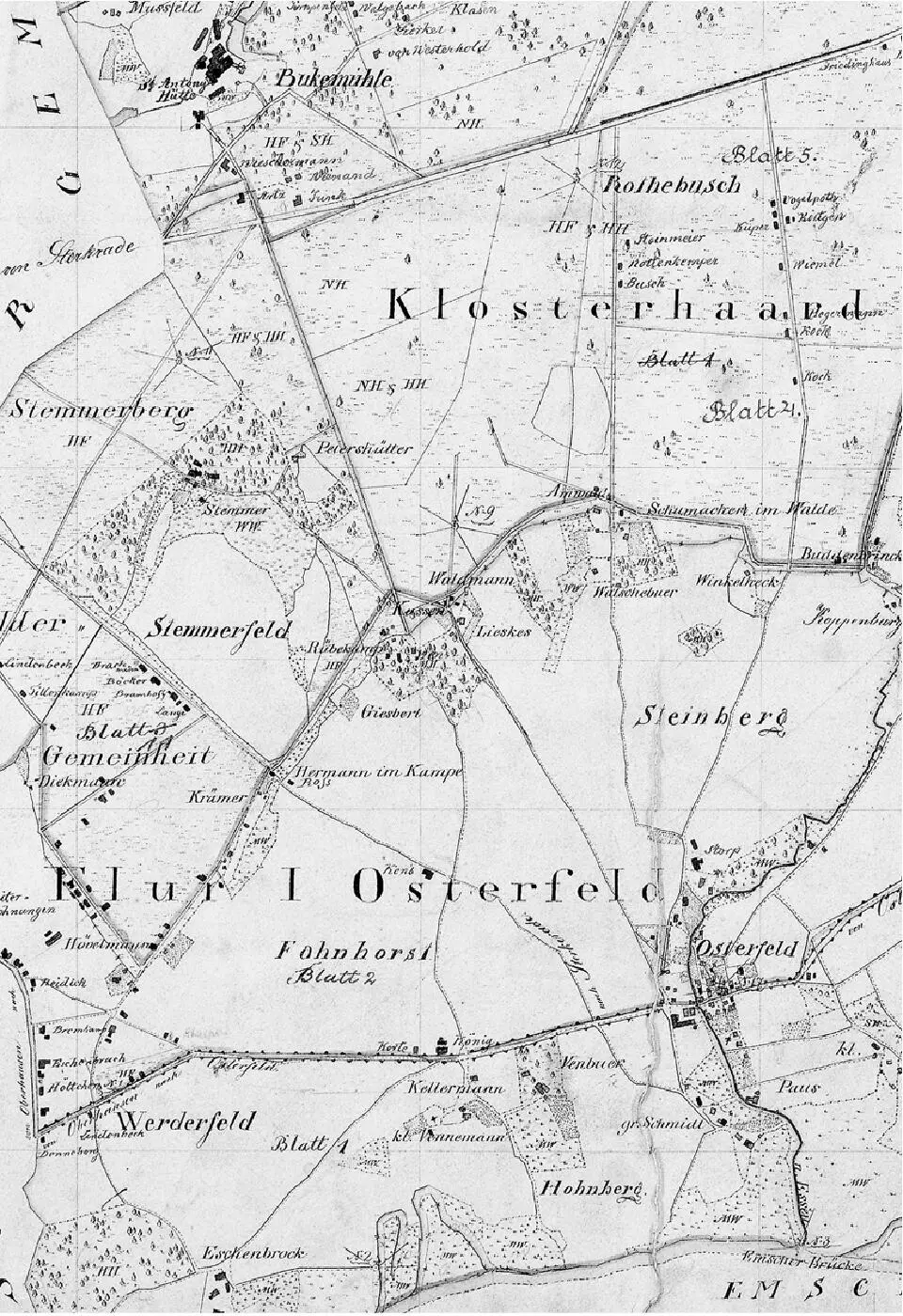 Abb 1 Gemeindekarte von Osterfeld 1825 Abb 2 Grundriss von Osterfeld - фото 14