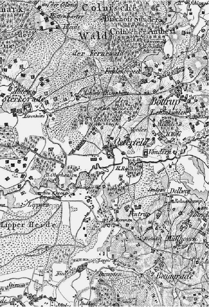 Abb 4 Ausschnitt aus der LeCoqKarte von 1805 Beide Häuser lagen wie - фото 17