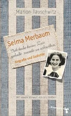 Marion Tauschwitz Selma Merbaum - Ich habe keine Zeit gehabt zuende zu schreiben обложка книги