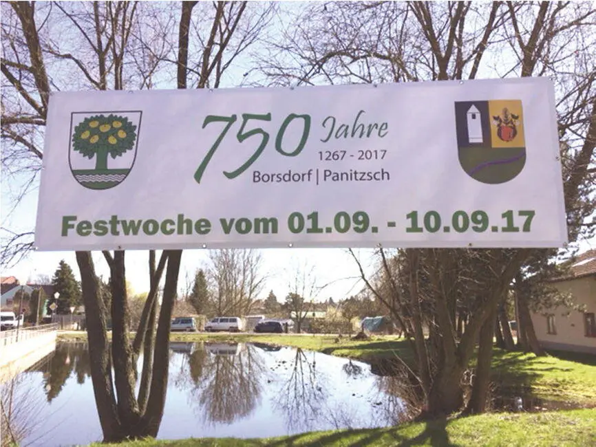 Werbung zur 750Jahrfeier im Dorfteich an der Hauptstraße Aktuelle - фото 39
