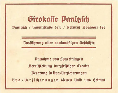 Werbung der Girokasse 1937 Ursprünglich gab es beim Gemeindevorstand keine - фото 20