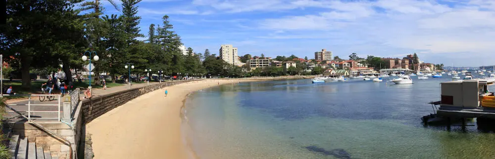 Manly Sydney Harbour Die Glut leuchtet rot in der Dämmerung Michael legt ein - фото 49