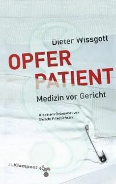 Dieter Wissgott Opfer Patient обложка книги