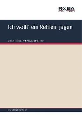 Volksweise Ich wollt' ein Rehlein jagen обложка книги