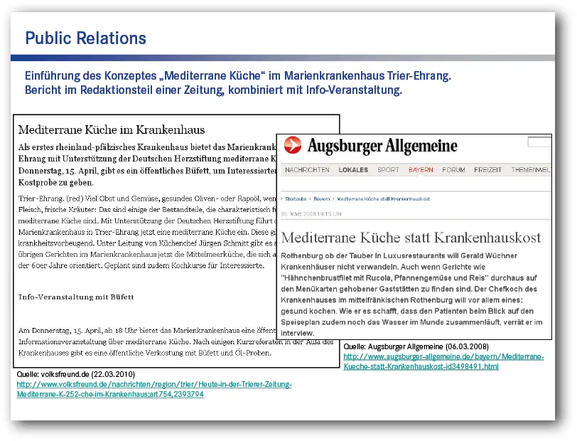 Abb 40 Einführung eines neuen Speisenkonzeptes Abb 41 Public Relations - фото 43