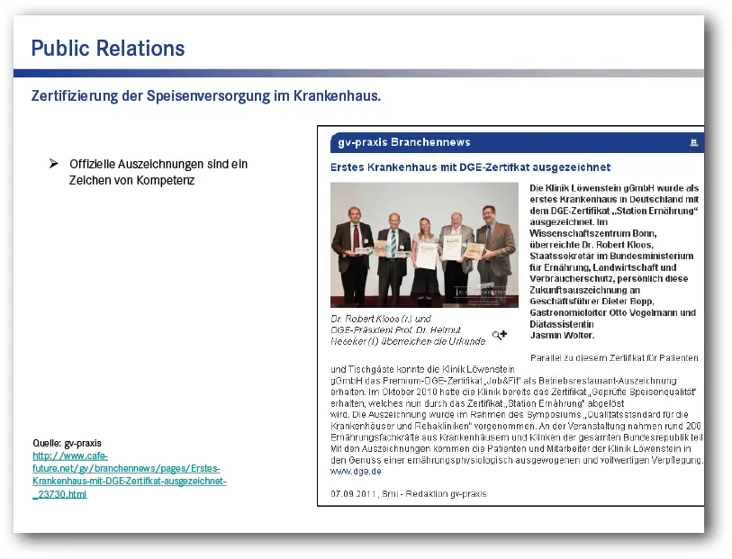 Abb 41a Public Relations Bericht über die Zertifizierung der - фото 45